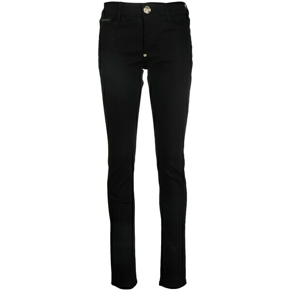 フィリッププレイン レディース デニムパンツ ボトムス Slim fit jeans Black