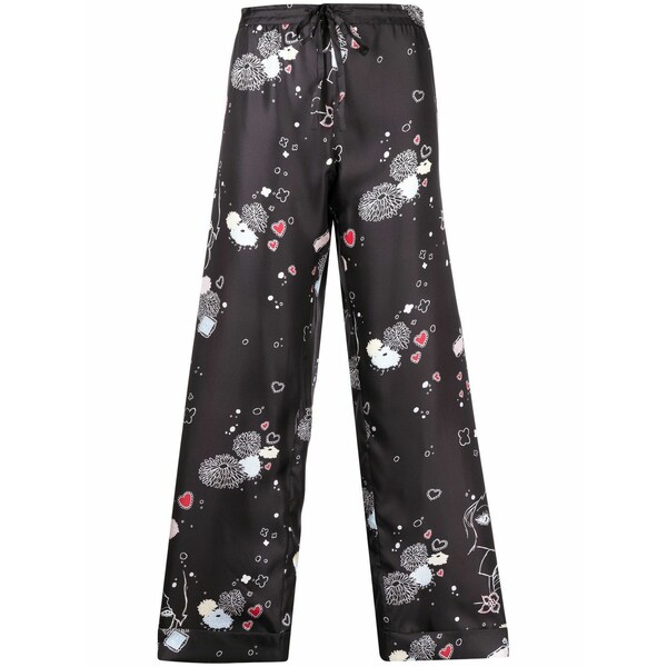 マッグロー レディース カジュアルパンツ ボトムス Drawstring loose-fit trousers Black