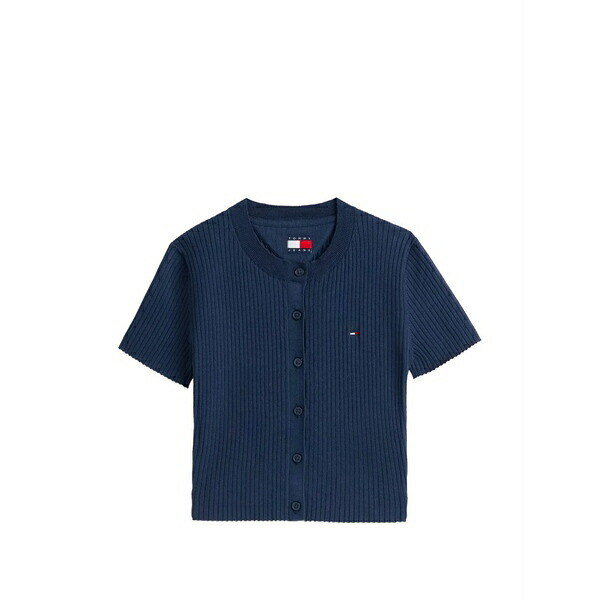 トミー ヒルフィガー レディース ジレー アウター Short-sleeve cardigan Blue