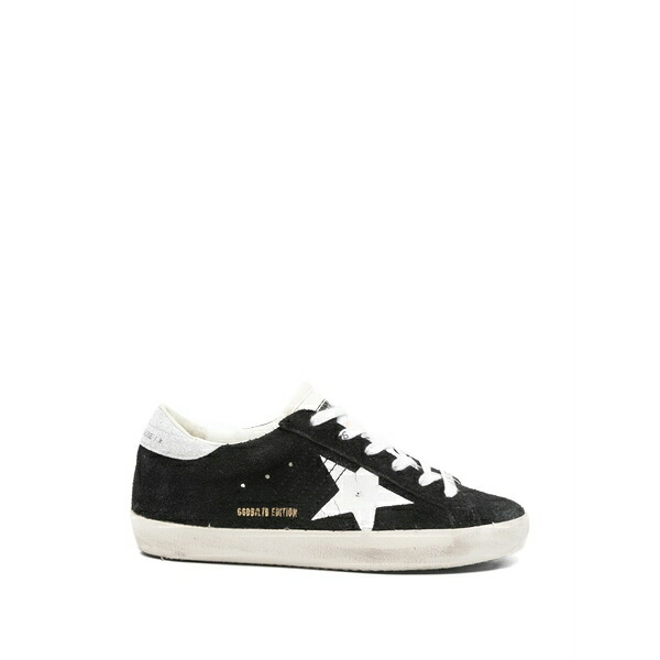 ゴールデングース レディース スニーカー シューズ Super-star lace-up sneakers Black|asty