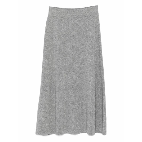 ファビアナ フィリッピ レディース スコート ボトムス Ribbed MIDI skirt Grey ボトムス-レディースファッション