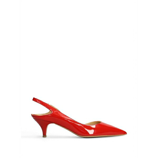 フラテッリ ルッソ レディース パンプス シューズ Patent-leather slingback pumps Red