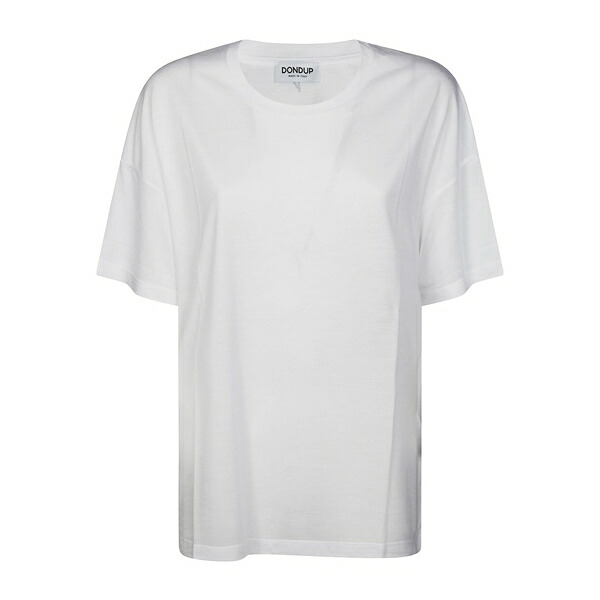 ドンダップ レディース プルオーバー トップス Round-neck t-shirt White