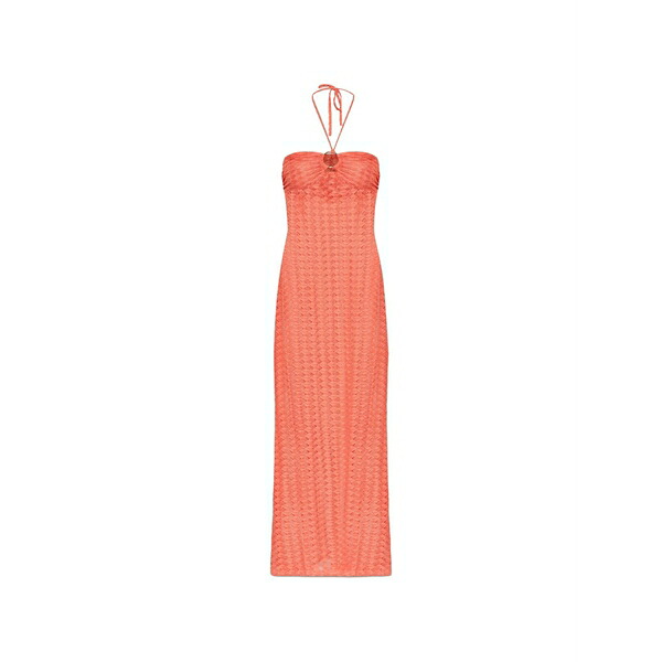 メリッサ オダバッシュ レディース 衣装 トップス Harriet halterneck maxi dress Orange ワンピーススーツ-スーツ・セットアップ