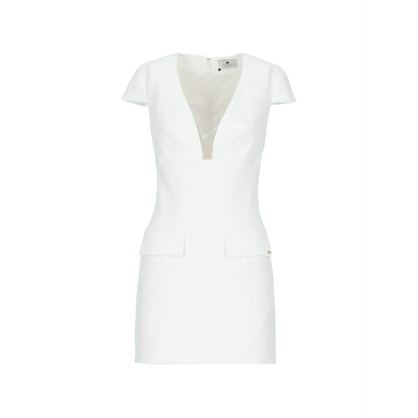 エリザベスフランキ レディース 衣装 トップス V-neck pocket dress White