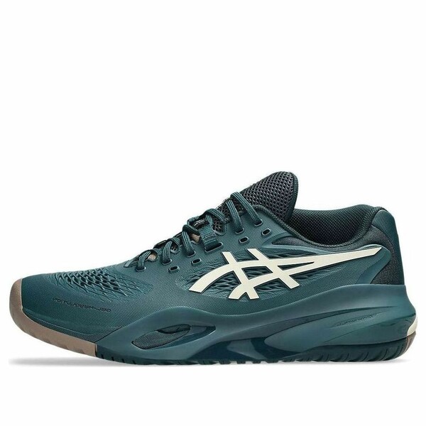 ASICS アシックス メンズ スニーカー  【ASICS Gel-Resolution X Wide \u0027Saxon Green Birch\u0027 1041A487-300】  大いさ US_11.5(29.5糎) 靴-メンズ靴-スニーカー