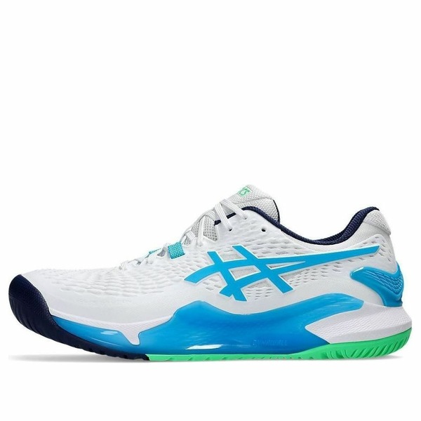 ASICS アシックス メンズ スニーカー  【ASICS Gel-Resolution 9 \u0027White Digital Aqua\u0027 1041A330-103】  大きさ US_9.5(27.5糎)