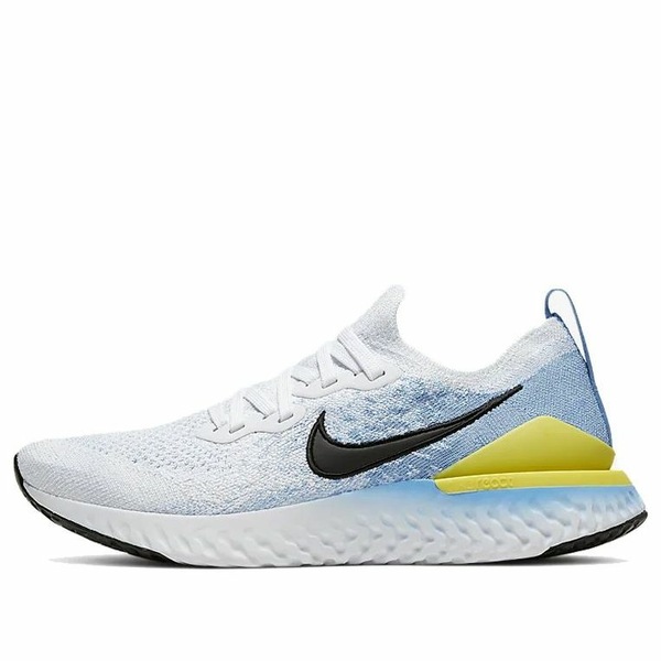 Nike ナイキ レディース スニーカー 【(WMNS) Nike Epic React Flyknit 2 'White Light Blue' BQ8927-106】 サイズ US_5.5(22.5cm)|asty