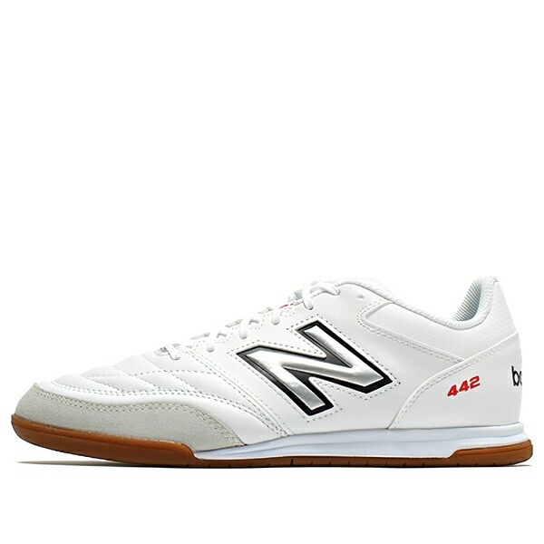 New Balance ニューバランス メンズ スニーカー 【New Balance 442 V2 Team Indoor \'White Black Gum\' MS42IWT2】 サイズ US_8.5(26.5cm)｜asty