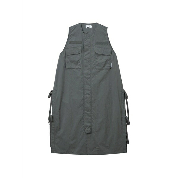 イズエ レディース ワンピース トップス Pockets tie-detail midi dress Grey|asty