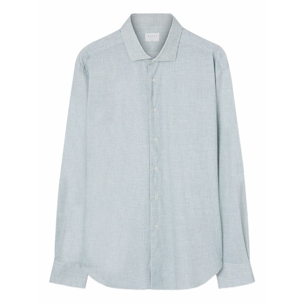 ザカス  メンズ プルオーバー トップス Slub-texture shirt Green