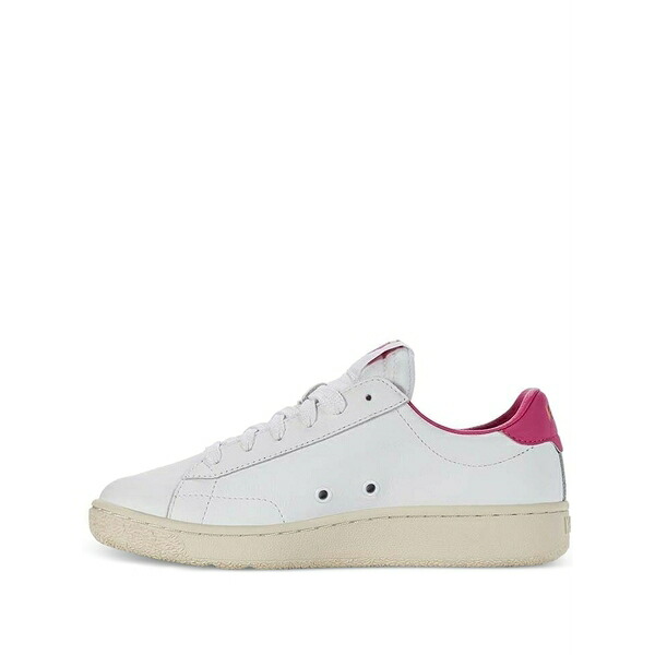 入れものイス レディース スニーカー シューズ Leather-panels lace-up low-top sneakers White