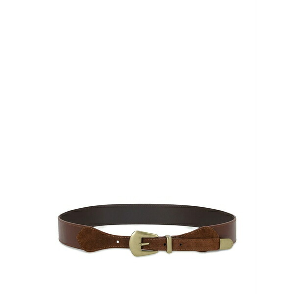 フォルテラ レディース 胴締め 佩び物 Taylor leather belt Brown