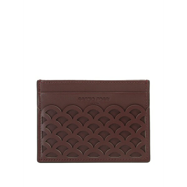 セルジオロッシ レディース 紙入れ 付属品 Sr mermaid leather cardholder Red
