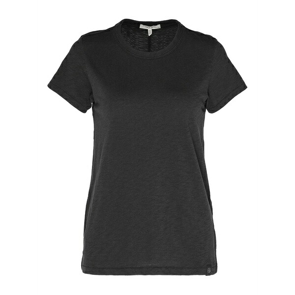 ラグアンドボーン レディース Tシャツ トップス Cotton t-shirt Black｜asty