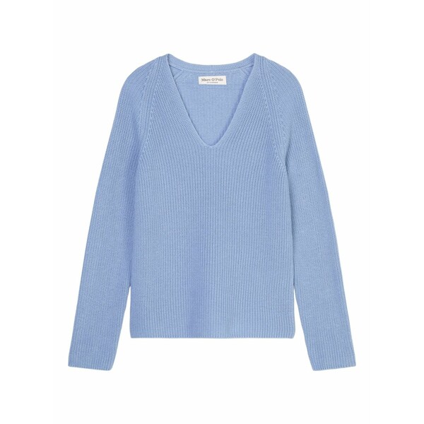 マルコポーロ レディース ニット&セーター アウター V-neck knitted sweater Blue｜asty