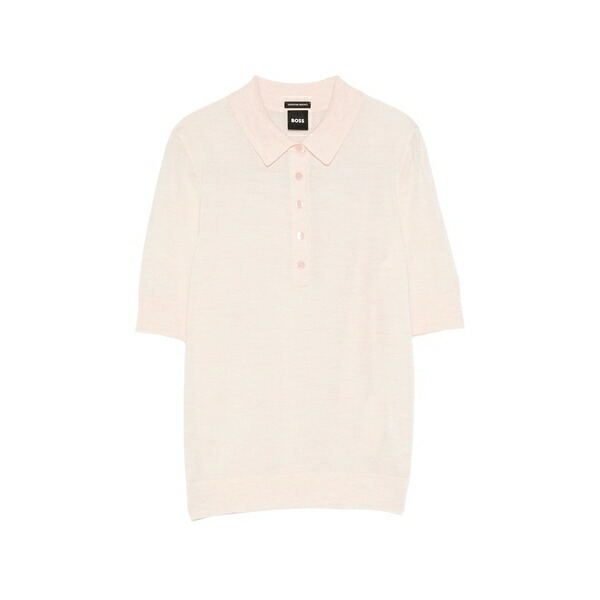 主任者 レディース スポーツシャツ トップス Fidenka buttoned polo shirt Pink