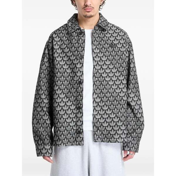 アディダス メンズ シャツ トップス Monogram shirt Black