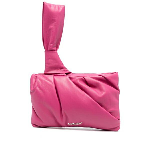 アンブッシュ レディース クラッチペダル御徒面子 御徒面子 Nejiri leather clutch bag Pink