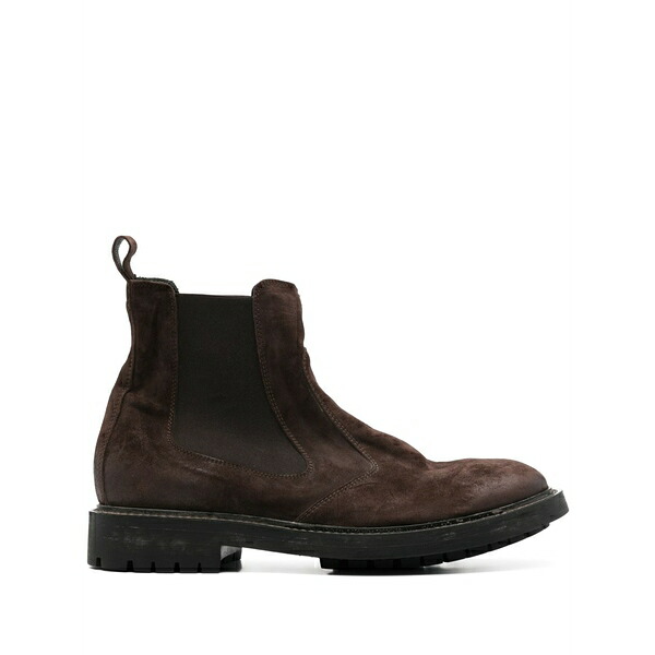 モマ メンズ ブーツ シューズ Suede chelsea boots Brown|asty