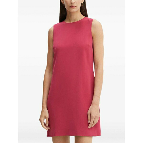 セオリー レディース ワンピース トップス Crew-neck mini dress Pink｜asty 62,040円