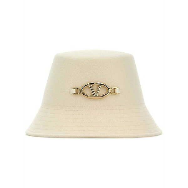 ヴァレンティノ ガラヴァーニ レディース 帽子 アクセサリー Vlogo-appliqu茫漏 bucket hat Neutrals|asty