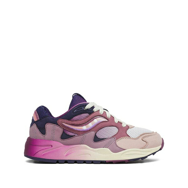 サッカニー メンズ スニーカー シューズ Grid shadow 2 \"summer solstice - purple\"" sneakers Purple"