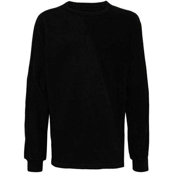 マハリシ メンズ パーカー・スウェットシャツ アウター Kesagiri hemp-organic cotton blend sweatshirt Black｜asty