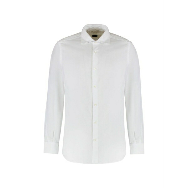 スローウエア メンズ シャツ トップス Cotton shirt White｜asty