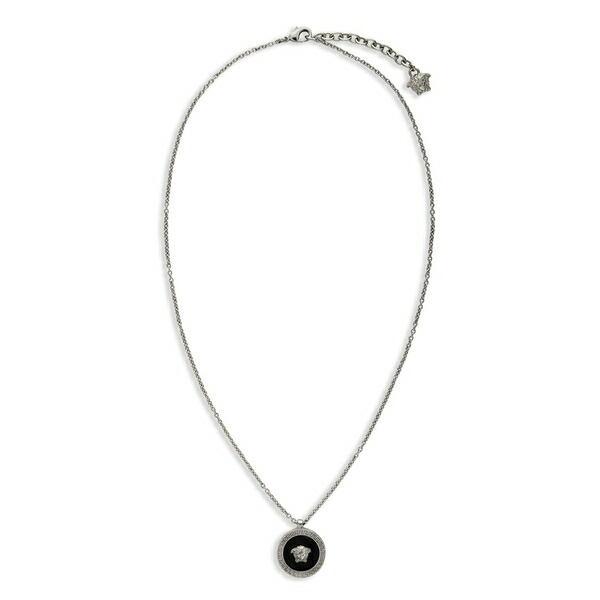 ヴェルサーチ メンズ 頸飾り・チョー鉄道車両 添え物 Medusa enamel-pendant necklace Silver