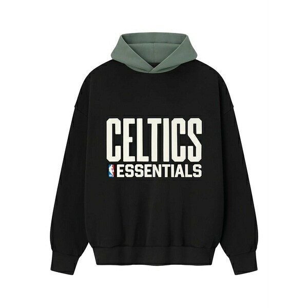 エフオージーエッセンシャルズ メンズ パーカー・スウェットシャツ アウター Celtics boston hoodie Black｜asty