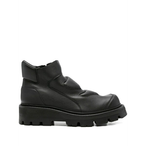 ゲーエムベーハー メンズ ブーツ シューズ Aeon embossed leather boots Black