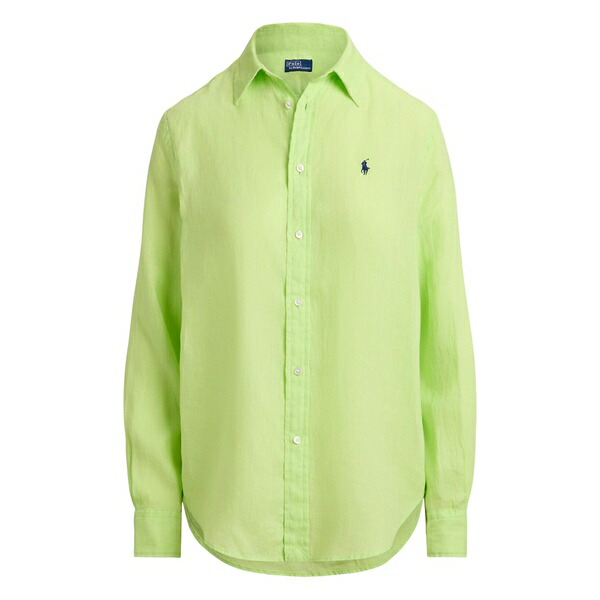 ラルフローレン レディース シャツ トップス Shell button embroidered pony shirt Green｜asty 42,120円