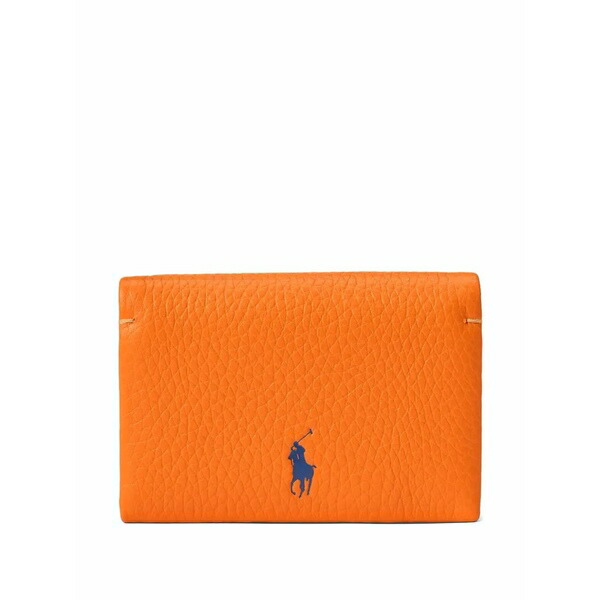 ラルフローレン レディース 紙入れ 付属品 Leather wallet Orange