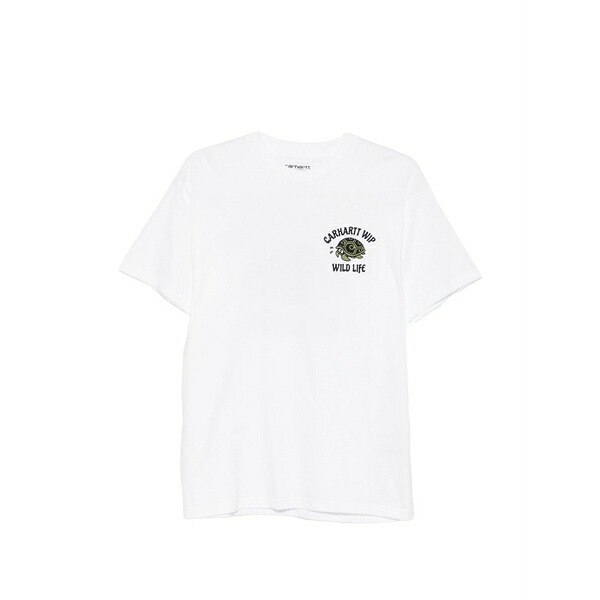 鉄道車両ハート型 メンズ プルオーバー トップス S/s wild life graphic-print t-shirt White
