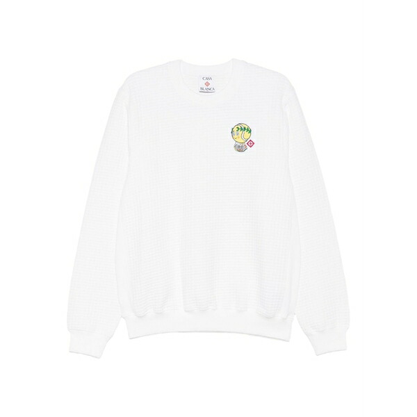 カサブランカ メンズ パーカー・スウェットシャツ アウター Graphic cotton sweatshirt White｜asty 104,940円