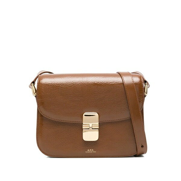 アーペーセー レディース ショルダーバッグ 御徒面子 Leather crossbody bag Brown