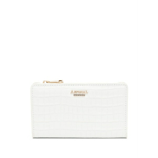 アスピナルオブロンドン レディース 紙入れ 付属品 Mayfair wallet White