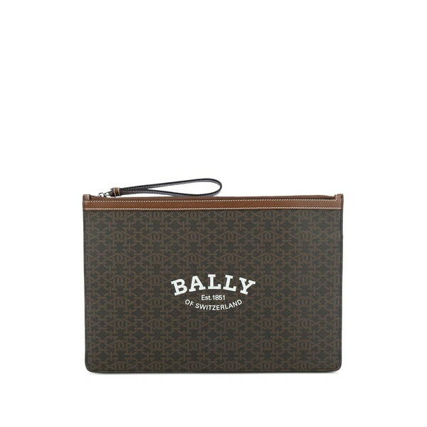 バリー メンズ 商行為系 御徒面子 Monogram-print clutch bag Brown