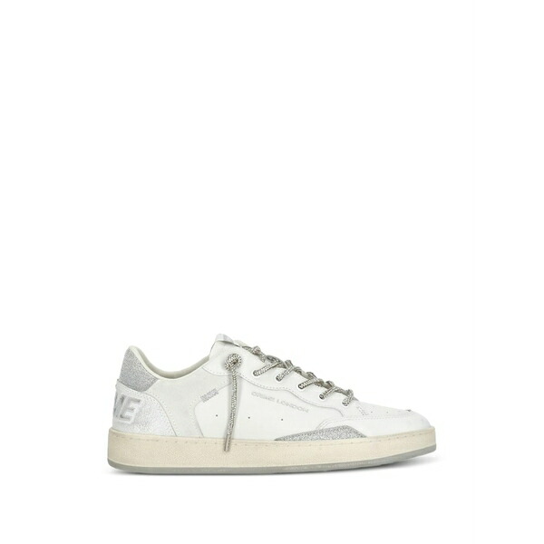 クライムロンドン レディース スニーカー シューズ Chelsea laces leather sneakers White|asty