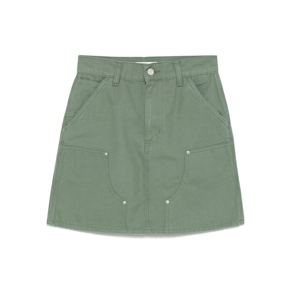カーハート レディース スカート ボトムス Double knee mini skirt Green|asty