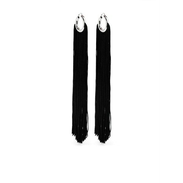 ジル・サンダー レディース ピアス&イヤリング アクセサリー Fringed earrings Silver|asty