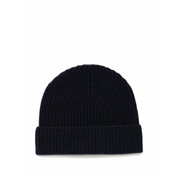 サンスペル メンズ 帽子 アクセサリー Ribbed-knit beanie hat Blue