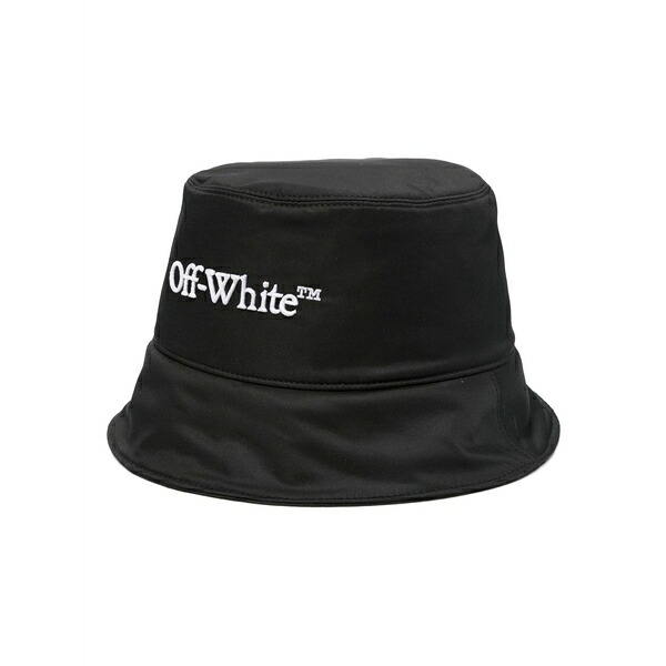 オフホワイト メンズ 帽子 アクセサリー Bookish bucket hat Black