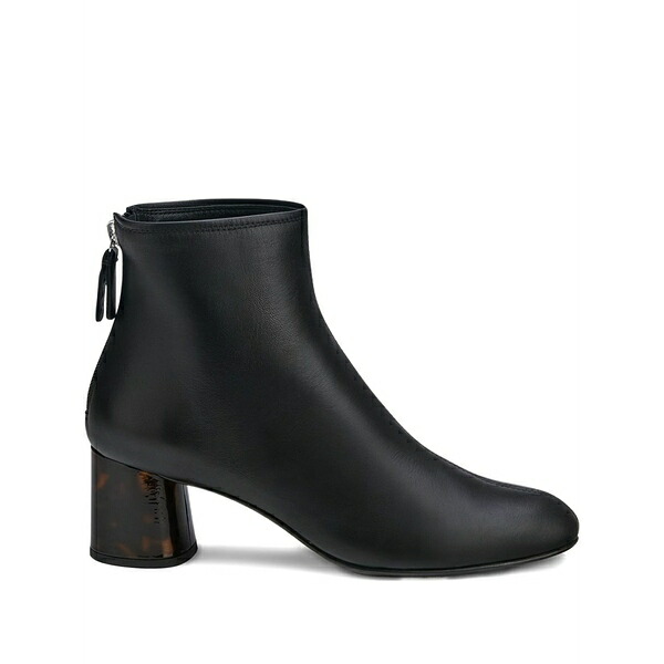 エージーエル レディース ブーツ シューズ 55mm zip-detail tortoiseshell-heel boots Black|asty