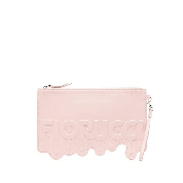 フィオルッチ レディース クラッチペダル御徒面子 御徒面子 Melted leather clutch bag Pink