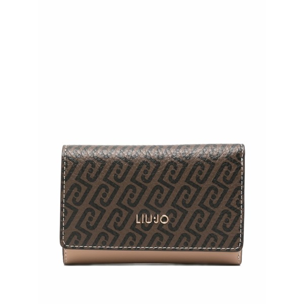 リュージョー レディース 紙入れ 付属品 Monogram leather wallet Neutrals