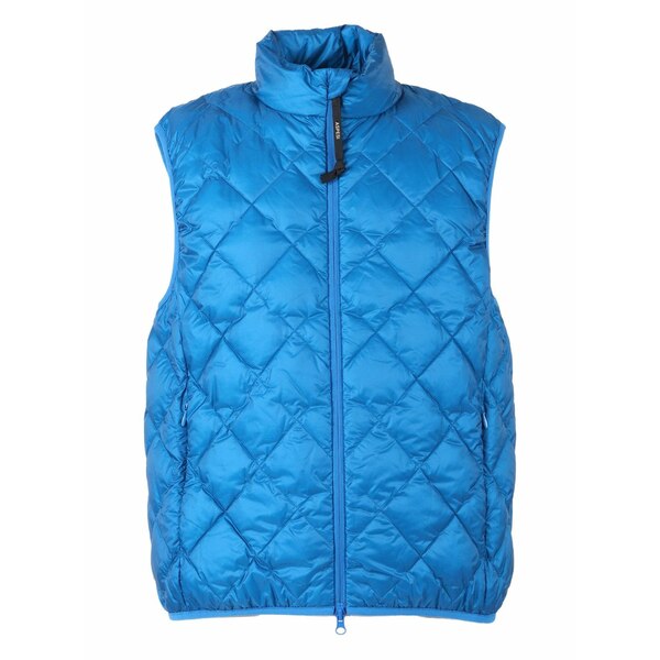 アスペジ メンズ ジャケット＆ブルゾン アウター Quilted zip-up gilet Blue
