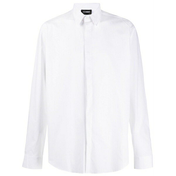 レゾム メンズ プルオーバー トップス Pointed collar plain shirt  White