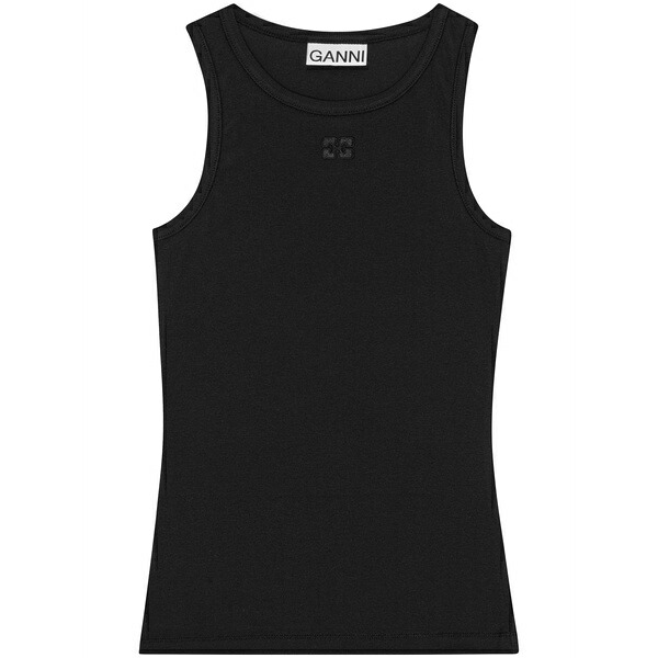 ガニー レディース プルオーバー トップス Ribbed tank top  Black